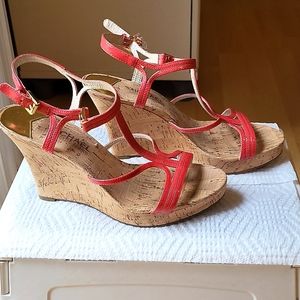 MICHAEL Michael Kors Size 6 Cork Wedge 4" Heel